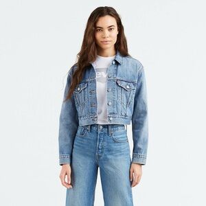 Levi’s Cropped Trucker Jean Denim Jacket